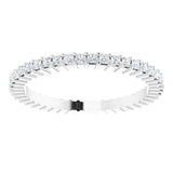 10K Gold Square Lab-Grown Diamond Shared-Prong Eternity Band – 1.25x1.25 mm Stones - White Gold - view 3