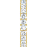 14K Gold Square Lab-Grown Diamond Shared-Prong Eternity Band – 2.5x2.5 mm Stones - Yellow Gold - view 4