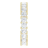 14K Gold Square Lab-Grown Diamond Shared-Prong Eternity Band – 2.75x2.75 mm Stones - Yellow Gold - view 4