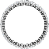 Platinum Marquise Lab-Grown Diamond Shared-Prong Eternity Band – 4.25x2.25 mm Stones - view 2