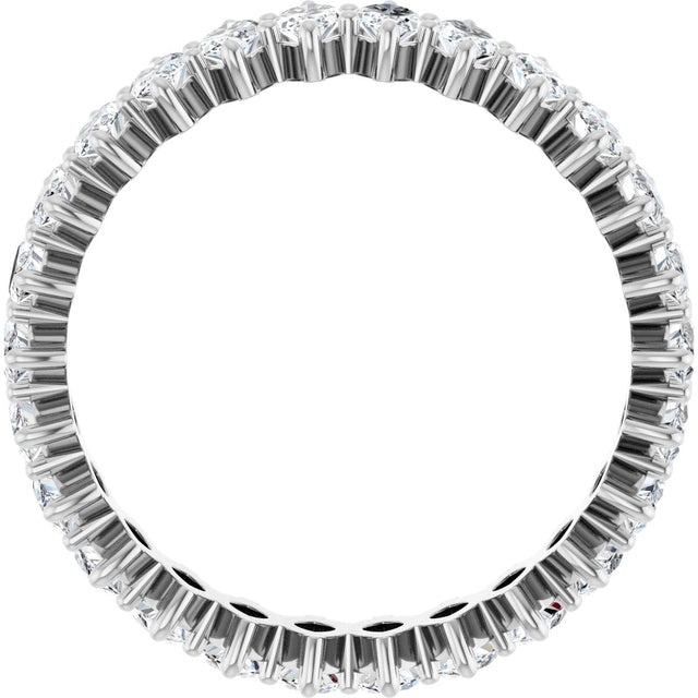 Platinum Marquise Lab-Grown Diamond Shared-Prong Eternity Band – 4.25x2.25 mm Stones - view 2