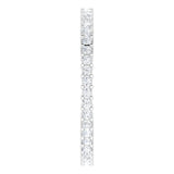 10K Gold Square Lab-Grown Diamond Shared-Prong Eternity Band – 1.25x1.25 mm Stones - White Gold - view 4