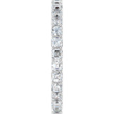 Platinum Asscher Lab-Grown Diamond Shared-Prong Eternity Band – 2x2 mm Stones - view 4