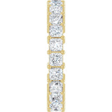 14K Gold Square Lab-Grown Diamond Shared-Prong Eternity Band – 2.75x2.75 mm Stones - Yellow Gold - view 4