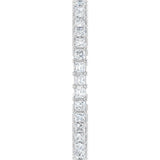 10K Gold Square Lab-Grown Diamond Shared-Prong Eternity Band – 1.5x1.5 mm Stones - White Gold - view 4