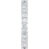 10K Gold Square Lab-Grown Diamond Shared-Prong Eternity Band – 2.25x2.25 mm Stones - White Gold - view 4