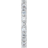 14K Gold Asscher Lab-Grown Diamond Shared-Prong Eternity Band – 2.3x2.3 mm Stones - White Gold - view 4
