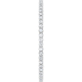 10K Gold Round Natural Diamond Shared-Prong Eternity Band – 1 mm Stones - White Gold - view 4