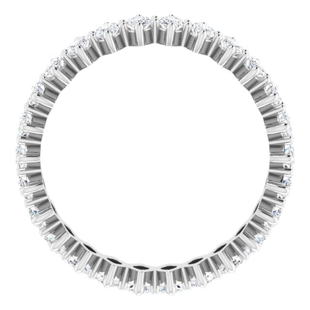 Platinum Marquise Lab-Grown Diamond Shared-Prong Eternity Band – 4.25x2.25 mm Stones - view 2