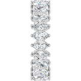 Platinum Marquise Lab-Grown Diamond Shared-Prong Eternity Band – 4.5x2.5 mm Stones - view 4