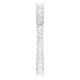 10K Gold Square Natural Diamond Shared-Prong Eternity Band – 1.75x1.75 mm Stones - White Gold - view 4
