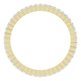 14K Gold Square Lab-Grown Diamond Shared-Prong Eternity Band – 1.25x1.25 mm Stones - Yellow Gold - view 2