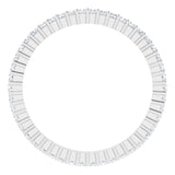 Platinum Square Lab-Grown Diamond Shared-Prong Eternity Band – 1.25x1.25 mm Stones - view 2