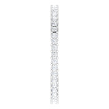 10K Gold Square Lab-Grown Diamond Shared-Prong Eternity Band – 1.25x1.25 mm Stones - White Gold - view 4