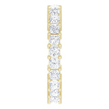 14K Gold Square Lab-Grown Diamond Shared-Prong Eternity Band – 2.5x2.5 mm Stones - Yellow Gold - view 4