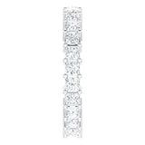 Platinum Square Lab-Grown Diamond Shared-Prong Eternity Band – 2.5x2.5 mm Stones - view 4