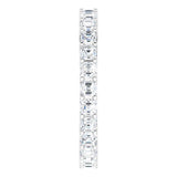 Platinum Asscher Lab-Grown Diamond Shared-Prong Eternity Band – 2.3x2.3 mm Stones - view 4