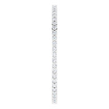 10K Gold Round Lab-Grown Diamond Shared-Prong Eternity Band – 1 mm Stones - White Gold - view 4