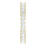 14K Gold Square Lab-Grown Diamond Shared-Prong Eternity Band – 2.25x2.25 mm Stones - Yellow Gold - view 4