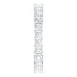 10K Gold Square Lab-Grown Diamond Shared-Prong Eternity Band – 2.25x2.25 mm Stones - White Gold - view 4