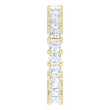 14K Gold Square Lab-Grown Diamond Shared-Prong Eternity Band – 2.75x2.75 mm Stones - Yellow Gold - view 4