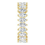 14K Gold Marquise Natural Diamond Shared-Prong Eternity Band – 4.5x2.5 mm Stones - Yellow Gold - view 4