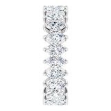 Platinum Marquise Lab-Grown Diamond Shared-Prong Eternity Band – 4.5x2.5 mm Stones - view 4