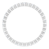 10K Gold Round Lab-Grown Diamond Shared-Prong Eternity Band – 1.75 mm Stones - White Gold - view 2
