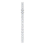 10K Gold Round Lab-Grown Diamond Shared-Prong Eternity Band – 1.3 mm Stones - White Gold - view 4