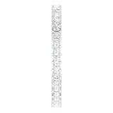 10K Gold Square Natural Diamond Shared-Prong Eternity Band – 1.5x1.5 mm Stones - White Gold - view 4