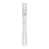10K Gold Square Natural Diamond Shared-Prong Eternity Band – 1.75x1.75 mm Stones - White Gold - view 4