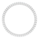 10K Gold Round Natural Diamond Shared-Prong Eternity Band – 1 mm Stones - White Gold - view 2