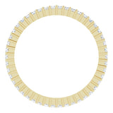 14K Gold Square Lab-Grown Diamond Shared-Prong Eternity Band – 1.25x1.25 mm Stones - Yellow Gold - view 2
