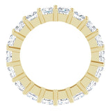 14K Gold Square Lab-Grown Diamond Shared-Prong Eternity Band – 3.75x3.75 mm Stones - Yellow Gold - view 2