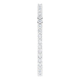 10K Gold Round Natural Diamond Shared-Prong Eternity Band – 1.3 mm Stones - White Gold - view 4