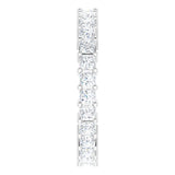 10K Gold Square Natural Diamond Shared-Prong Eternity Band – 2.25x2.25 mm Stones - White Gold - view 4