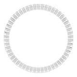 10K Gold Round Natural Diamond Shared-Prong Eternity Band – 1 mm Stones - White Gold - view 2