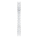 10K Gold Square Lab-Grown Diamond Shared-Prong Eternity Band – 1.5x1.5 mm Stones - White Gold - view 4