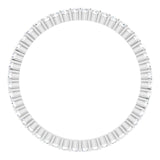 10K Gold Round Natural Diamond Shared-Prong Eternity Band – 1.3 mm Stones - White Gold - view 2