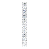 Platinum Asscher Lab-Grown Diamond Shared-Prong Eternity Band – 2.3x2.3 mm Stones - view 4
