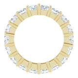 10K Gold Square Lab-Grown Diamond Shared-Prong Eternity Band – 3.75x3.75 mm Stones - Yellow Gold - view 2