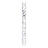10K Gold Square Lab-Grown Diamond Shared-Prong Eternity Band – 1.75x1.75 mm Stones - White Gold - view 4