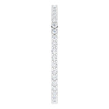 10K Gold Round Natural Diamond Shared-Prong Eternity Band – 1.3 mm Stones - White Gold - view 4