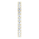14K Gold Asscher Lab-Grown Diamond Shared-Prong Eternity Band – 2x2 mm Stones - Yellow Gold - view 4