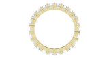 14K Gold Asscher Lab-Grown Diamond Shared-Prong Eternity Band – 3x3 mm Stones - Yellow Gold - view 2