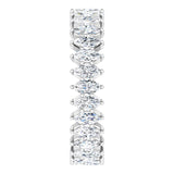 Platinum Marquise Lab-Grown Diamond Shared-Prong Eternity Band – 4x2 mm Stones - view 4
