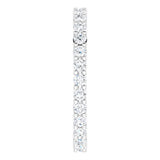 Platinum Round Lab-Grown Diamond Shared-Prong Eternity Band – 2 mm Stones - view 4