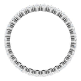 Platinum Marquise Lab-Grown Diamond Shared-Prong Eternity Band – 4x2 mm Stones - view 2