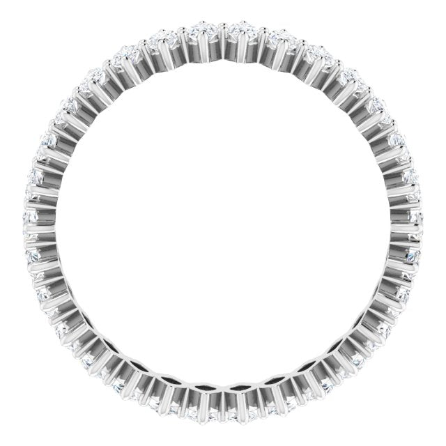 Platinum Marquise Lab-Grown Diamond Shared-Prong Eternity Band – 4x2 mm Stones - view 2