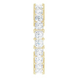 14K Gold Square Lab-Grown Diamond Shared-Prong Eternity Band – 2.75x2.75 mm Stones - Yellow Gold - view 4